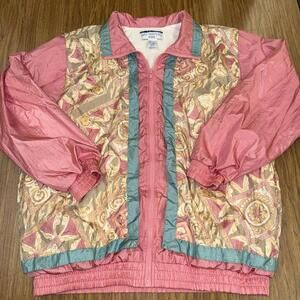 Bay Waters Women’s Small Nylon Polyester  Jacket Retro Vintage RARE Full Zip